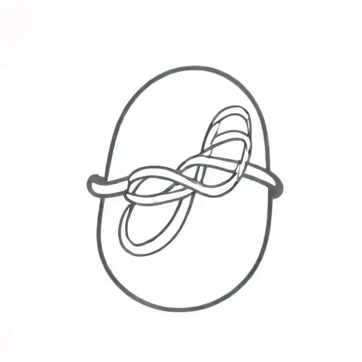 infinity ring finger print tattoo design idea