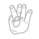 infinity ring finger print tattoo design idea