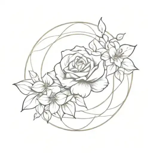 tranquility, opulence luxurious, elegant  tattoo design idea