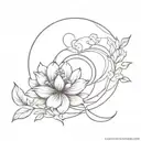 tranquility, opulence luxurious, elegant  tattoo design idea