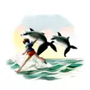 Dolphin tattoo design idea