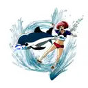 Dolphin tattoo design idea