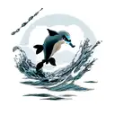 Dolphin tattoo design idea