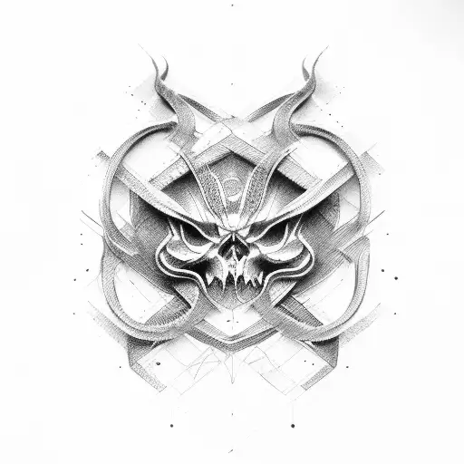 twisted steel tattoo design idea