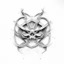 twisted steel tattoo design idea