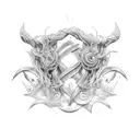 twisted steel tattoo design idea