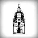Catedral de Burgos y escudo del Burgos cf tattoo design idea