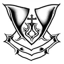 Catedral de Burgos y escudo del Burgos cf tattoo design idea