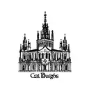 Catedral de Burgos y escudo del Burgos cf tattoo design idea