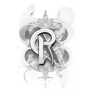 initials GV tattoo design idea