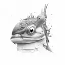 adhd spectrum illustration  tattoo design idea