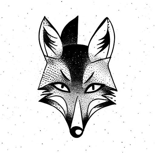 Fox tattoo design idea