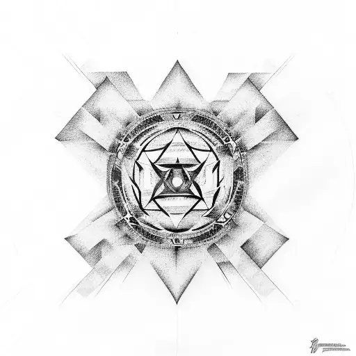 linkinpark heartagram  tattoo design idea