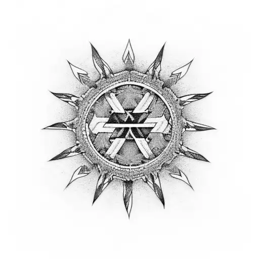 heartagram  tattoo design idea