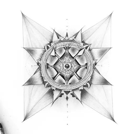 heartagram  tattoo design idea