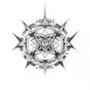 heartagram  tattoo design idea
