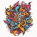 Background tattoo design idea