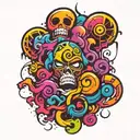 Background tattoo design idea