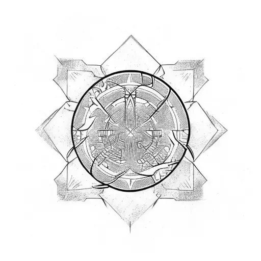 chaos symbol tattoo design idea