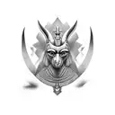 Anubis tattoo design idea