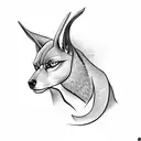 Anubis tattoo design idea
