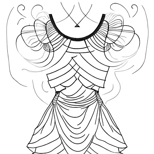 Taylor swift August era tour dress tattoo design idea