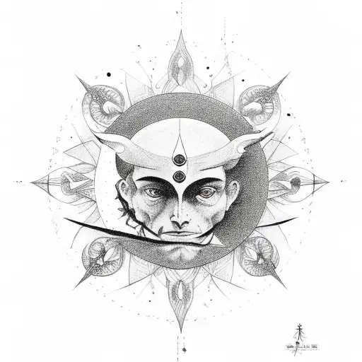 Third Eye tattoo design idea