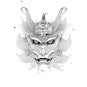 female hannya tattoo design idea