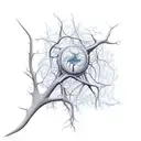 classy neuron tattoo design idea