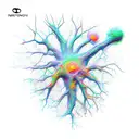 simple but classy neuron tattoo design idea