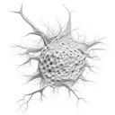 simple but classy neuron tattoo design idea