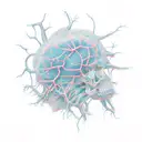 simple but classy neuron tattoo design idea