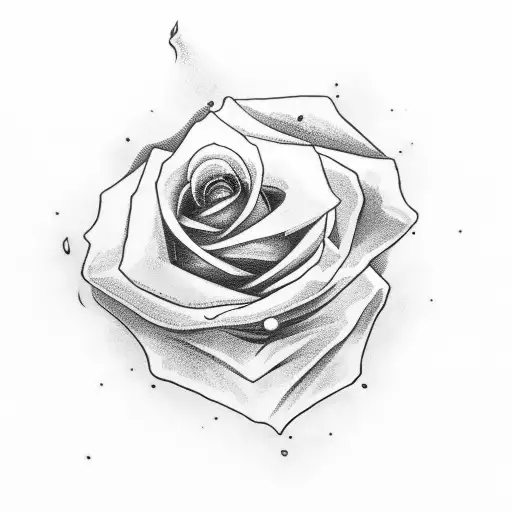 young nune with sun, cloud, rose and cross tattoo design idea