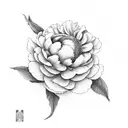 peony kabbalah tattoo design idea