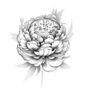 peony kabbalah tattoo design idea