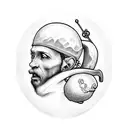 st christopher for cyclists  tattoo design idea