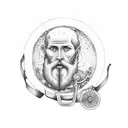 st christopher for cyclists  tattoo design idea