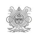 st christopher for bicycle  tattoo design idea