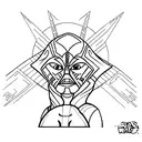 star wars, ahsoka tano, landscape  tattoo design idea