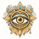 fatima eye tattoo design idea