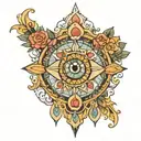 fatima eye tattoo design idea