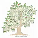 elf and family tree tattoo design idea