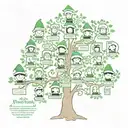 elf and family tree tattoo design idea