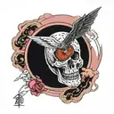 led Zeppelin pink floyd tattoo design idea