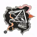 led Zeppelin pink floyd tattoo design idea