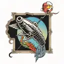 led Zeppelin pink floyd tattoo design idea