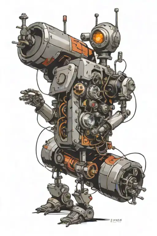 The first rule of robotics science tattoo design idea