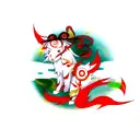 amaterasu tattoo design idea