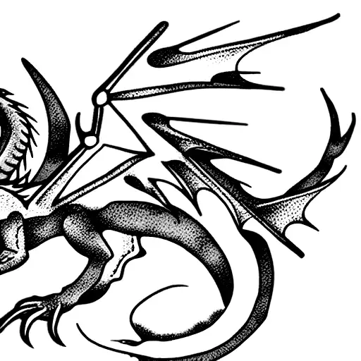 Dragon tattoo design idea