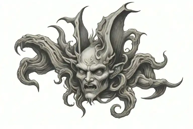 Incubus Tattoo on the chest tattoo design idea